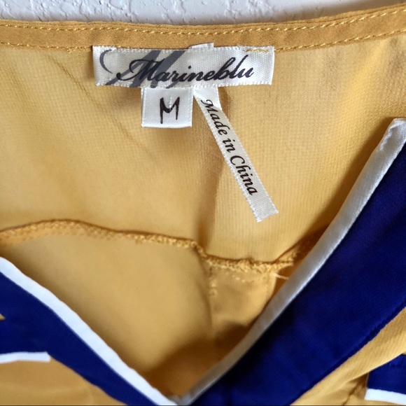 Marineblu blouse size medium - Picture 4 of 5